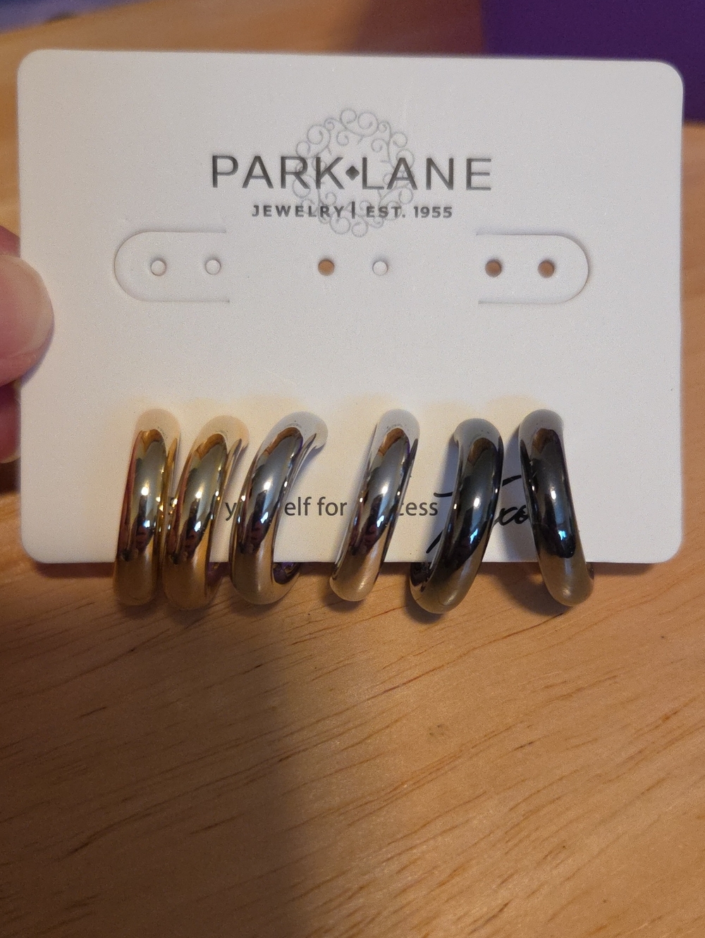 Park Lane Sloan Mixed-Metal Hoop Earring Set in Gold and Silver and Hemitite